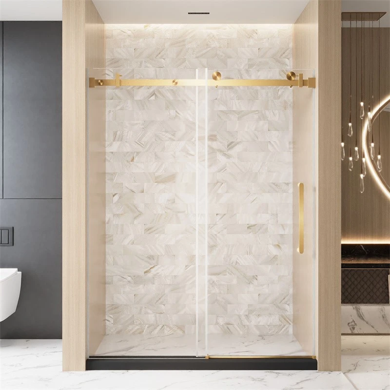 gold shower door gold shower door