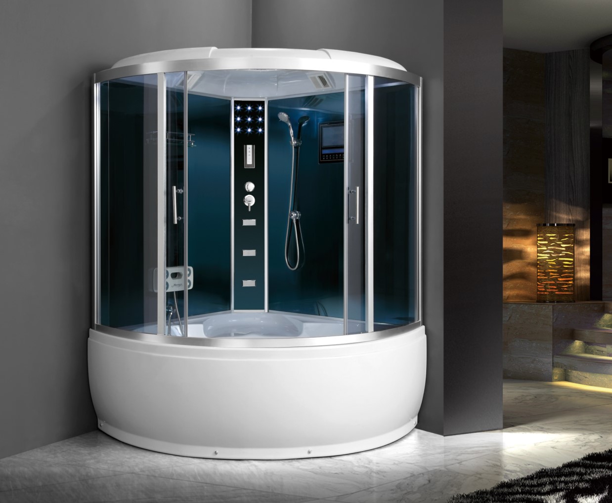 L-515-A-Corner Shower Stall With Acrylic Back Panel_副本.jpg