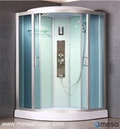 Bồn tắm có vòi hoa sen nhỏ với khung thép không rỉ L-500-CH-BXG