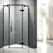 Diamond Shape Frameless Bản lề phòng tắm vòi sen Enclosure